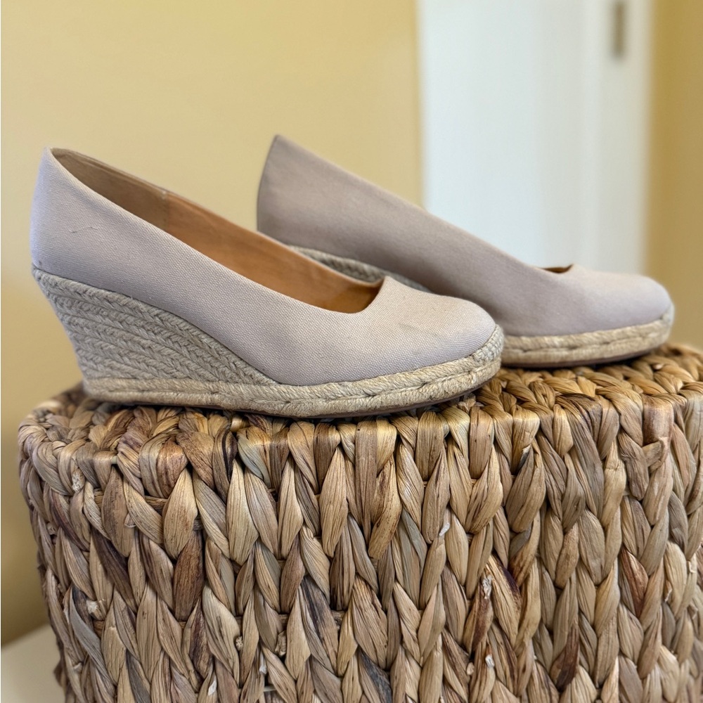 J. Crew Cream Wedge Shoes